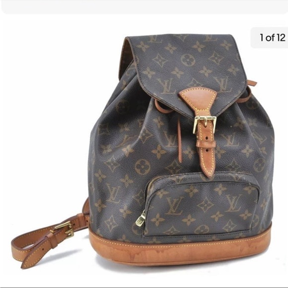 RARE AUTHENTIC Louis Vuitton Montsouris MM Monogram Backpack - Picture 1 of 9